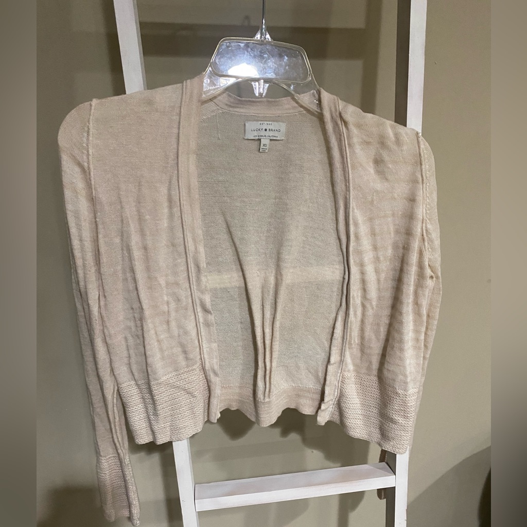 Lucky Brand Light Beige Women Sweater Size XSmall89